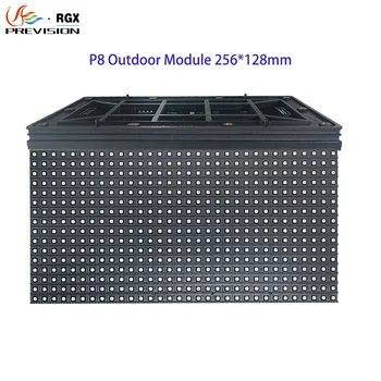 El alto Brillo Led RGB Panel de muestras al aire libre De P8 todo Color 3in1 Smd3535 Tamaño del Módulo 256x128mm