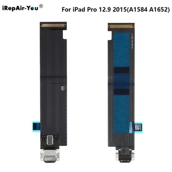 iRepair Para iPad Pro De 12,9 2015 A1584 A1652 base Dock USB Puerto de Carga Flex Conector del Cable de Reemplazo, Negro, Blanco