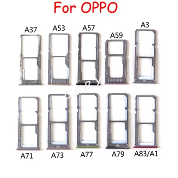 10PCS Para OPPO A71 A73 A37 A52 A53 A59 de la Tarjeta Sim de la Ranura del soporte de la Bandeja de la Tarjeta Sim Lector Zócalo de la Pieza de Repuesto