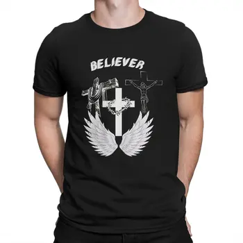 Jesús, Dios de los Hombres de la Camiseta de Creyente en Jesucristo Clásico de la Moda de la Camiseta de Harajuku Streetwear Hipster