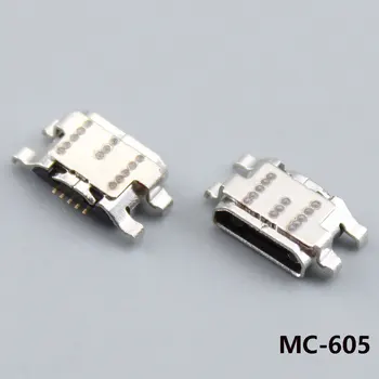 50pcs Micro USB 5Pin Conector Jack Samsung Galaxy A01 A015 A015F/DS Mini USB hembrilla de Datos puerto de carga de la cola de enchufe Para