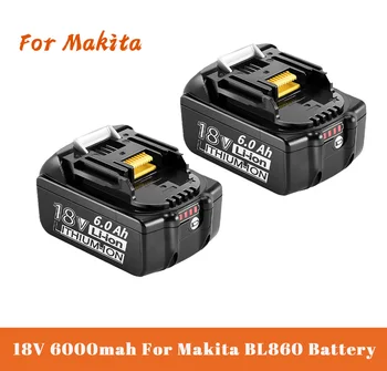 18V 6.0 Ah de la Batería BL1850 BL1860B BL1860 BL1840 LXT de Litio‑Ion De Makita 18V Herramientas eléctricas BL1840B BL1830 194205-3 LXT-400