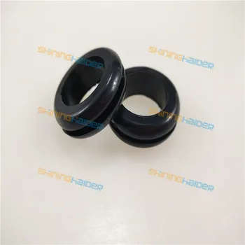 1000pcs tipo Asiático diámetro interior de 18 mm de apertura del agujero de 22 mm negro natural arandelas de goma anillo de protección arandelas de goma casquillo