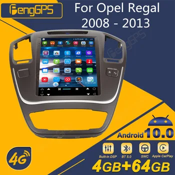 Para el Opel Regal 2008 - 2013 Android Radio del Coche Tesla Pantalla 2Din Receptor Estéreo Autoradio Multimedia Player GPS Navi Pantalla de la Unidad