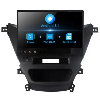 2 Din Navegación del Coche Para Hyundai Elantra 2012 En el Tablero de Android Auto Stereo Reproductor de DVD Navegación GPS Androide Espejo Enlace Wifi BT