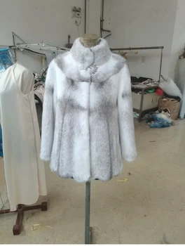 2020 Real danés de visón abrigo abrigo de Mujer corto de visón abrigo de la moda