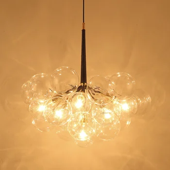 nórdicos led lámparas de araña de cristal de techo escandinavos deco maison artículos decorativos para el hogar lámparas de techo de luz de la cocina
