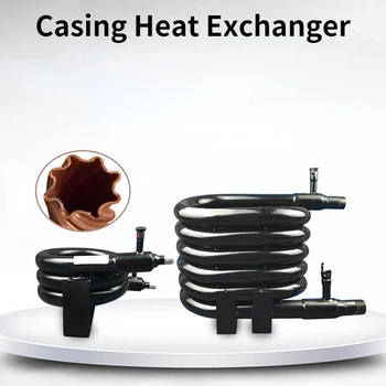 Coaxial de condensador de tubo de la carcasa del intercambiador de calor de tubos del radiador de la bobina del evaporador de la bomba de calor del calentador de agua de 0.5 HP, 6.5 HP