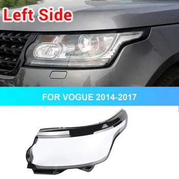 Coche Frente de Izquierda de los Faros de Cristal de la Cabeza de Lámparas de la Luz de la Pantalla Cubierta de la Lente para Land Rover Range Rover Vogue L405 2014-2017