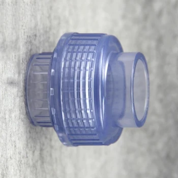 De 25 mm de Diámetro Interior Transparente del PVC de la Unión de una Sola Rápida de la Guarnición de Tubo Conector de Agua Para Riego de jardines Tanque de Peces de Acuario