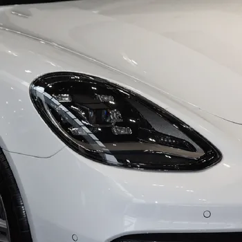 Faro del coche de las luces traseras de Protección de Tinte Película de Humo Negro y Transparente de TPU de la etiqueta Engomada Para el Porsche Panamera 971 2018 2019 2020 2021