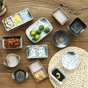 Creativo Japonés De Cerámica De La Salsa Del Plato De Sushi De La Placa De La Especialidad Del Restaurante Del Hotel De La Vajilla