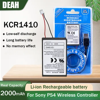 1pcs 3.7 V 2000mAh batería Recargable de Litio de la Célula + Cable USB Para Sony Mando de PS4 PlayStatoin4 Dualshock4 V1 Controlador Inalámbrico Celular