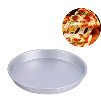 Kapmore 1pc Resistente al Calor de la Pizza de molde para Hornear antiadherente Ronda de Aleación de Aluminio de la Bandeja de la Hornada de BRICOLAJE, Herramientas para Hornear Para la Cocina