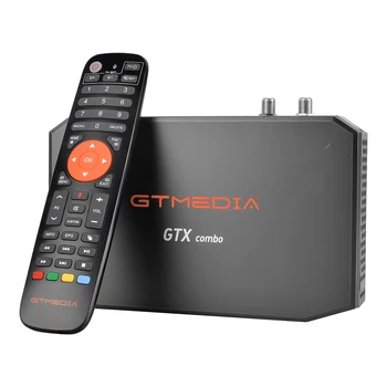 2023 NUEVA Gtmedia Gtx Combo Tv vía Satélite Caja de 4K 8K H265 Main10 Decodificador DVB-S2/T2/C 2G 32G, Apoyo CA&CI Plus1.4, SATA-HDD, BT4.1