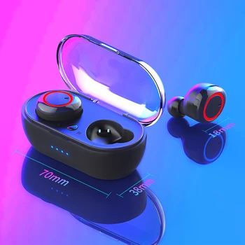 9D Auriculares Estéreo Bluetooth Wireless Headset Gamer Y50 Tws Impermeable de los Deportes de los Auriculares Bluetooth del Deporte de Juego de Auriculares Venta