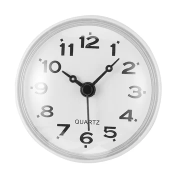 Sucker Reloj Silencioso de la Pared del cuarto de Baño Impermeable Anti-niebla Colgando Operado Número Romano Relojes