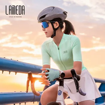 LAMEDA 2023 nueva Suolan de gama alta de ciclismo, ropa de mujeres profesionales de secado rápido de manga corta de verano ropa de ciclismo