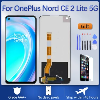 Para OnePlus Nord CE 2 Lite 5G CPH2381 CPH2409 Pantalla LCD de Pantalla Táctil Digitalizador Para el OnePlus Nord CE2 Lite Pantalla LCD