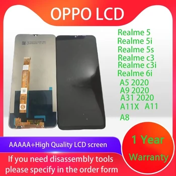 OPPO Original para Realme 5/5i/6i/5S/C3/C3i/A5 2020/A31 2020/A9 2020 /A8/A11/A11x LCD de la Pantalla Táctil de la Asamblea