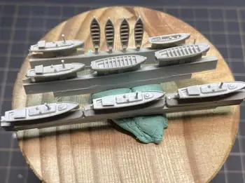 modelo militar de accesorios de resina 1/700 Pre-dauntless vida barco pequeño modelo de barco
