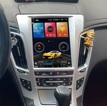 Vertical de la Pantalla de Tesla Estilo Android 12 de la Radio del Coche Para Cadillac CTS 2007-2012 Auto de Navegación GPS del Reproductor de DVD Estéreo 4G estéreo del coche