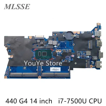 Se utiliza Para HP Probook 440 G4 14 pulgadas Portátil de la Placa base DA0X81MB6E0 905797-601 905797-501 905797-001 SR2ZV i7-7500U CPU DDR4