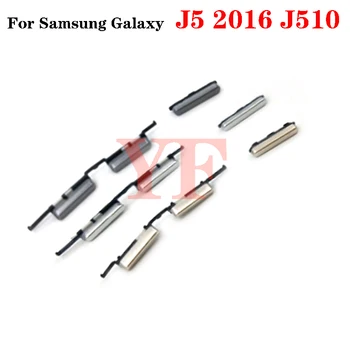 Para Samsung Galaxy J5 2016 J510 J510F J510FN J510H J510M J510MN J510G Botón DE encendido APAGADO Subir / Bajar Volumen Botón Lateral Clave