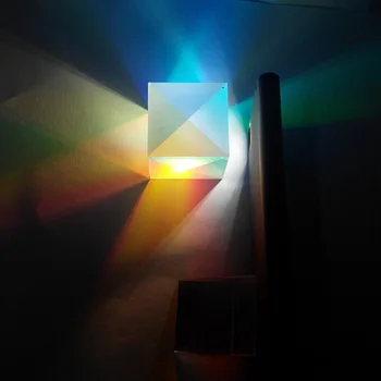 X-CUBO de Color combinación prisma 25 * 25 * 25MM experimento Científico proyector dispersión prisma