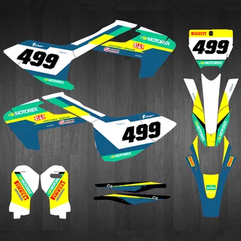 Gratuito y personalizado de Nombres de Números de Motocross TC 50 3M Pegatinas Calcomanías de Gráficos kits Para Husqvarna TC50 2017 2018 2019 2020 TC-50