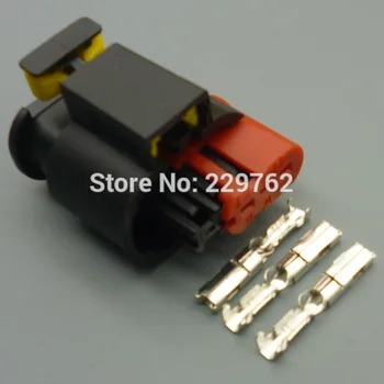 3 Pin auto arnés de cable Sellada conector del Sensor enchufe 284425-1 del Inyector de Combustible de la bobina de Encendido Conectores 284426-1
