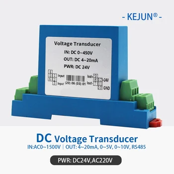 75mV 1500V DC 1000V Voltaje Transductor de Tensión de Hall Sensor RS485 DC Voltaje del Transmisor Precio