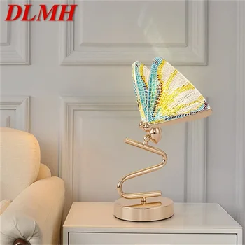 DLMH Nórdicos Mariposa Lámparas de Mesa Escritorio Moderno de Iluminación LED para el Hogar Creativo Dormitorio Decoración