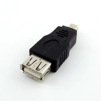 10Pcs USB 2.0, UN conector Hembra A Mini 5 Pin B conector Macho USB Adaptador de Conector del Convertidor de