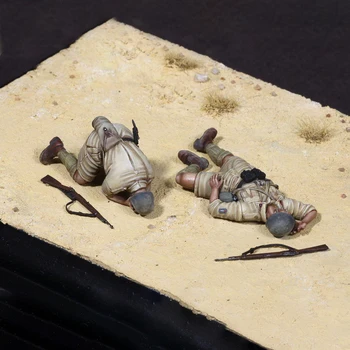 1/35 de Resina Modelo de la Figura Kits de PORTEROS , Dos Personas，Tema Militar，sin montar Y Sin pintar,370C