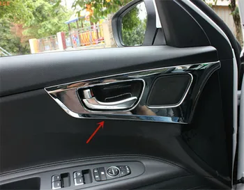 Para Kia K4 2014-2017 de Alta calidad de ABS Cromado Interior manejar marco Decorativo Anti-arañazos protección de los accesorios del coche