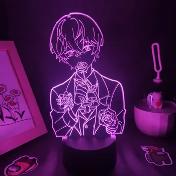 Mensajero místico Juego de la Figura Zenny 3D Lámparas Led RGB Luz de la Noche de Neón Fresco Regalo Para el Amigo Dormitorio Mesa Escritorio Decoración Colorida