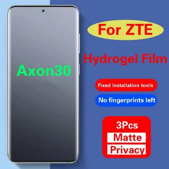 Axon30Ultra Mate Protector de Pantalla Para ZTE Axón 30 Ultra Privacidad de Hidrogel de Cine Axon30Pro Antipeeping Cobertura Completa HD Azul Suave