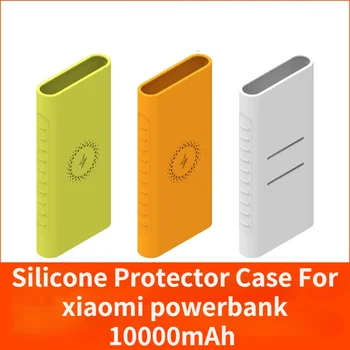 Protector de silicona Caso de la Cubierta para la xiaomi Power Bank 10000 MAh de la Piel Shell Manga CoverPowerbank Caso