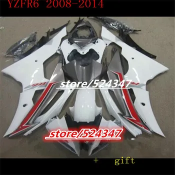 Nn-Para YZF 600 R6 2008 2009 2010 2011 2012 2013 2014 YZF600R 08-14 inyectar Plástico de la motocicleta Carenado Kit de YZFR6 08-14