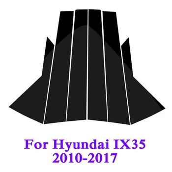 Auto-estilo Para Hyundai IX35 2010-2017 Ventana de Coche del Centro de Pilar Pegatinas Reborde Externo de la Decoración de las Películas de Accesorios de Automóviles