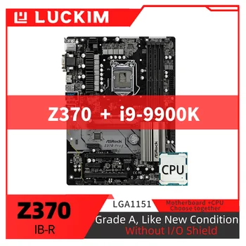 Reformado Z370 IB-R Motherboard LGA1151 i9-9900K Conjunto de Kit con Procesador