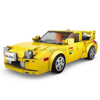 Velocidad Hypercar de la Serie Amarilla RX8 Coche Deportivo MOC 27016 MOULDKING de Alta Tecnología de Vehículos de la Construcción de modelos de Bloques de Ladrillos de Juguete Creativo Regalo