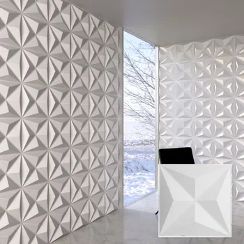 El panel de pared del PVC en tres dimensiones de la junta de decoración en 3D tres dimensiones del panel de la pared del panel de la pared de embellecimiento de la pared impermeable