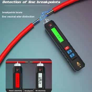 BSIDE Nuevo Smart Multímetro Digital Automático de Sensor Inteligente Pen Tester DC AC Probador de Voltaje de la Capacitancia de la Resistencia del Diodo NCV Hz
