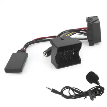  5.0 de Coche AUX Cable de Audio al Conector del Adaptador de Micrófono de manos libres aptos para el Audi A3 A4 A2 TT 2006+ Coche Accesorios