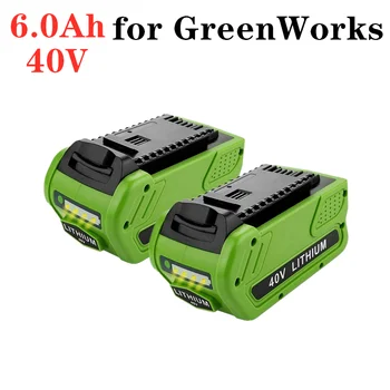 40V 6.0 Ah Reemplazo de la Batería de Litio para 6000mAh GreenWorks 29472 29462 de la Batería G-MAX de la Herramienta eléctrica de 29252 20202 22262 25312 L50