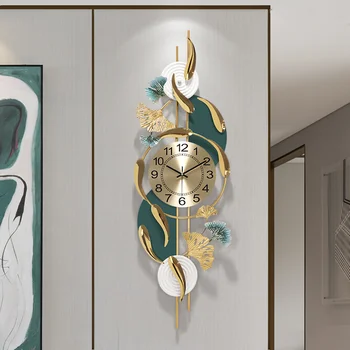 Reloj de pared Digital de Sala de estar Envío Libre Colgantes de Metal Reloj de Pared 3d de Grandes y Modernos de Diseño de Lujo de la Decoración de la Habitación Wanduhr