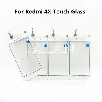 2PCS Vidrio de la Pantalla Táctil Para el Redmi 4X Teléfono Digitalizador Panel de Vidrio Frontal de la Pantalla Táctil la Pantalla Táctil del Sensor Adhesivo