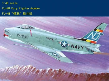 hobbyboss 80313 Escala 1/48 FJ-4B Furia Caza Bombardero de Ataque del Plano Modelo de la Aeronave